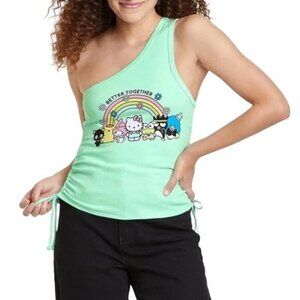 Hello Kitty & Friends Pastel One Shoulder Top
